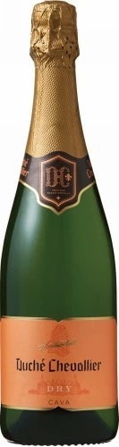 【送料無料】ドゥーシェシュバリエ ドライ 白 750ml12本［スパークリング/やや辛口/スペイン］【北海道沖縄県東北四国九州地方は必ず送料が掛かります】