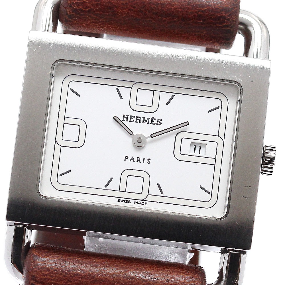 エルメス HERMES BA1.510 バレニア デイト クォーツ レディース _959625【中古】