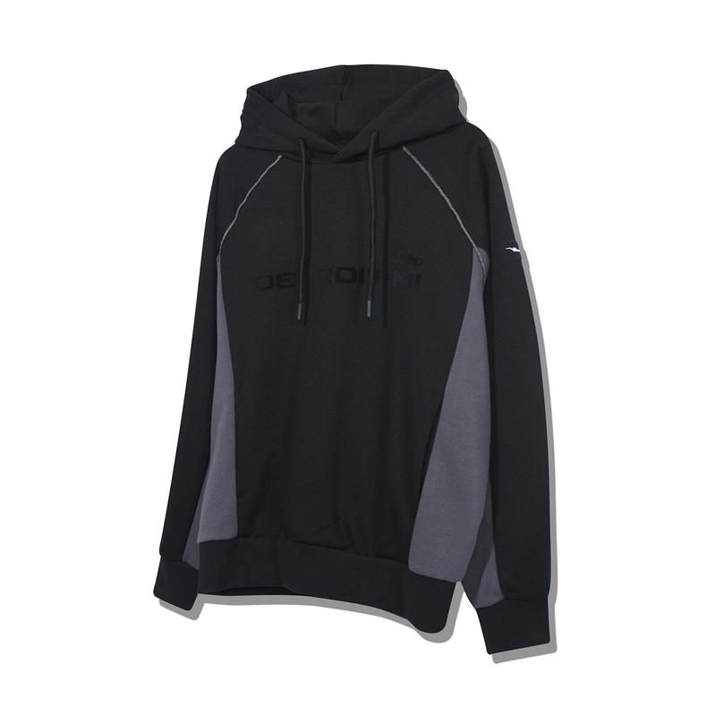 【限定販売】JO3THU021 男女共用 ブラック Wagoneer Piping フード付きTシャツ_SC