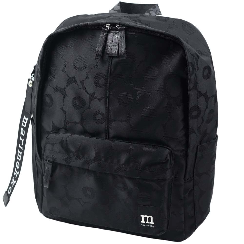 マリメッコ バックパック リュック バッグ ジップ トップ バックパック ウニッコ ブラック marimekko Zip Top Backpack Unikko 093324 999 093324-9 22,350円