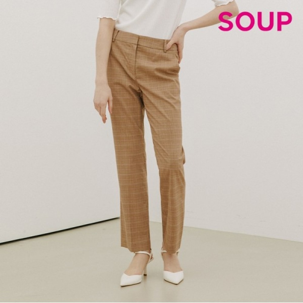 [フォレスト] チェックブーツカットパンツ (SY3LP82)