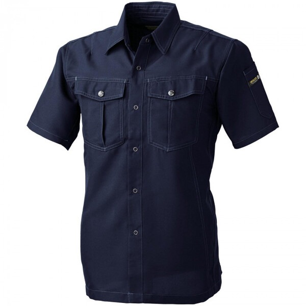 977 半袖シャツ 6Lサイズ ネイビー(1) Absolute GEAR