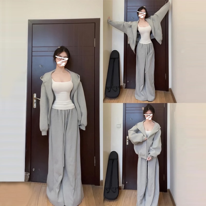 2024年初秋新作秋服韓国ファッションスポーツ＆カジュアルセーター一式初秋シックスーツ