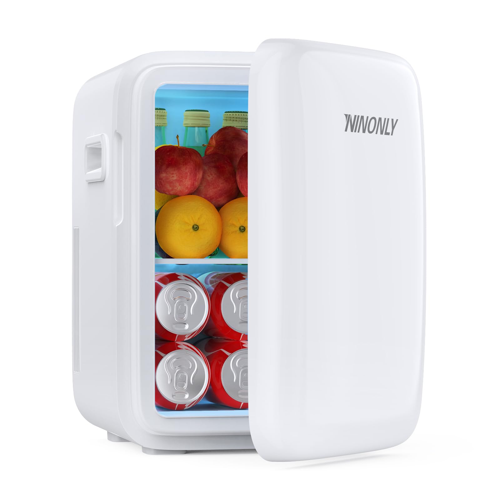 ★ミニ冷蔵庫 10L ★0~65℃ 冷温庫 屋内車載両用 静音 AC/DC給電 Ninonly 小型冷蔵庫 10L ミニ冷蔵庫 0-65℃ 保冷保温庫 ミニ 車載