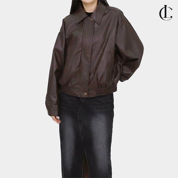 レディース レザー ジャケット ジャンパー シングル レザー ルーズフィット ジャケット LFL001