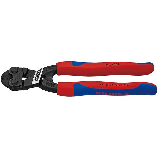 KNIPEX クニペックス 小型クリッパー コンフォート サイズ62x21x200mm パック入 7102-200SB