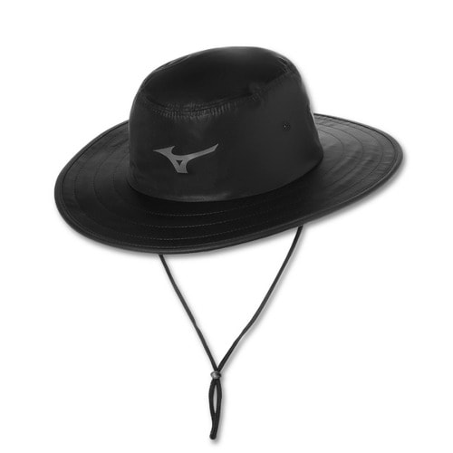 ミズノジャングルバケットゴルフハット - ブラック日光遮断しっかりした素材フィット感調整快適なクールなゴルフ用品