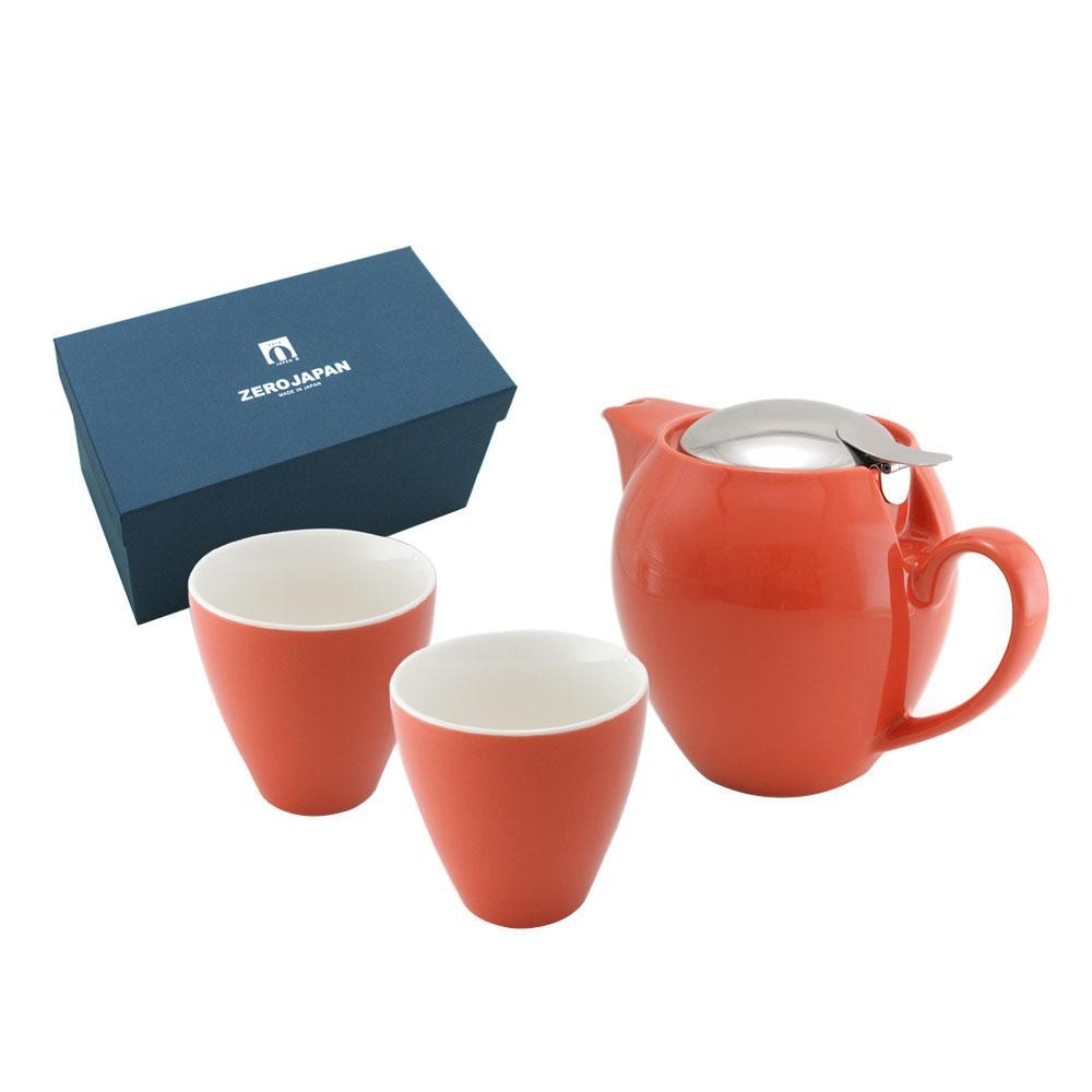 ZERO JAPAN ユニバーサルティーポット4人用+ティーカップトール×2 ZG-004 CA・キャロット