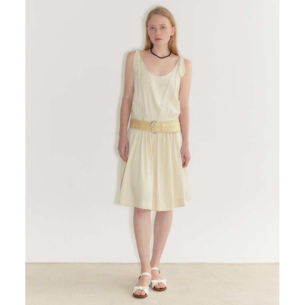 SINOON ラビットタイワンピース (ベージュ)