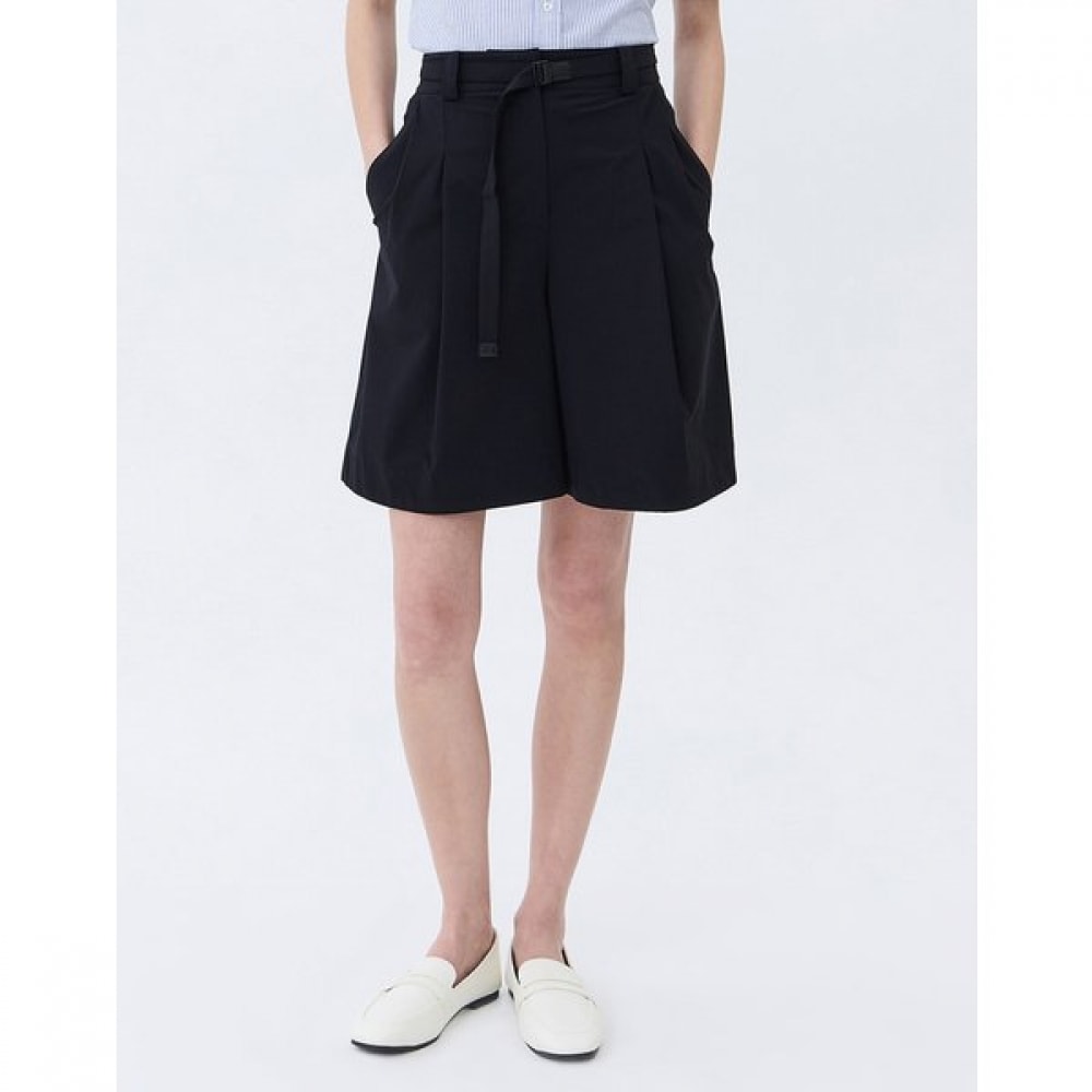 [24SS] [ベスト] [クラシックセラー] ブラックストラップコットンブレンドショートパンツWSPA4B412BK