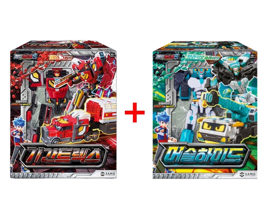 メタルカードボット S/シーズン2/2種ロボットセット/マッスルハイド/ギガントレックス