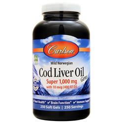 CARLSON社　コッド リバー オイル スーパー (1000mg) 250ソフトジェルカプセル