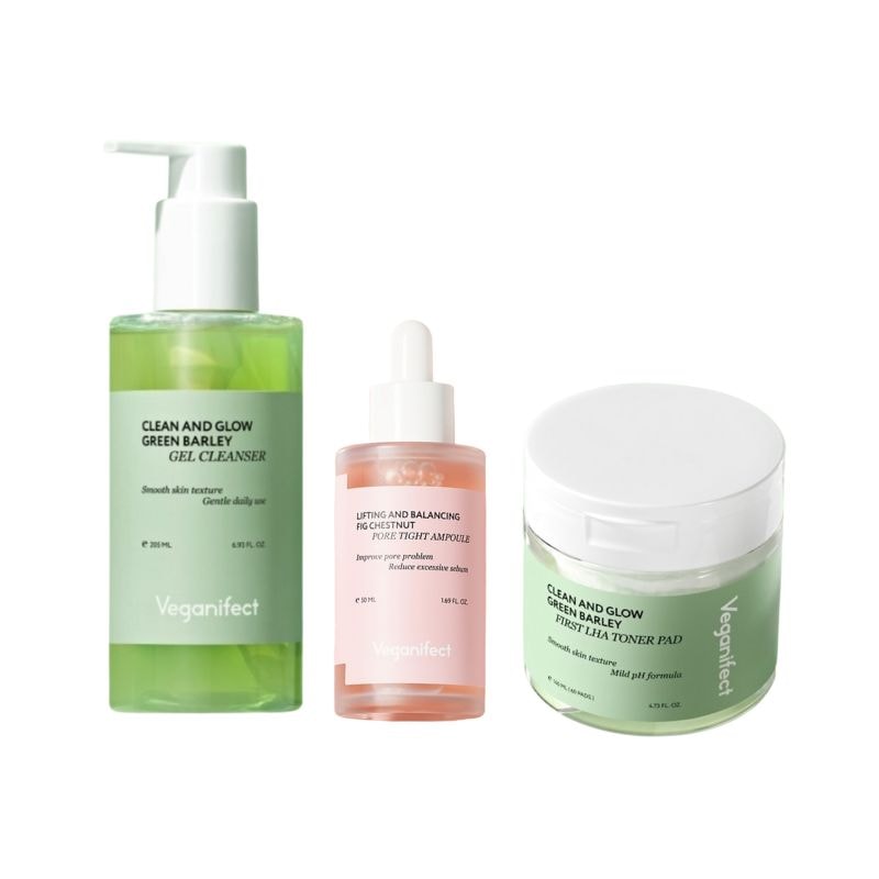 [ヒョクおすすめ 3種セット] 青麦クレンジングジェル 205ml + イチジク毛穴アンプル 50ml + 青麦トナーパッド, 60枚 単品