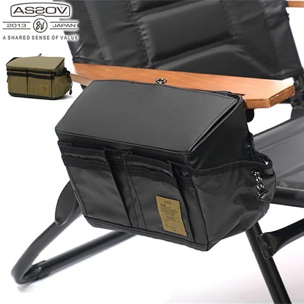 ミニコンテナ POLYCA SIDE CONTAINER マルチコンテナ 小物入れ キャンプ 収納ボックス 防水 USB 収納 BBQ アウトドア ASSOV 152203