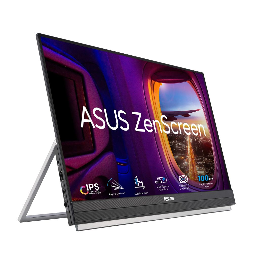 ASUS（エイスース） モバイル液晶ディスプレイ(21.5型/IPS/FullHD 1920×1080/100Hz/5ms/HDMI1.4/USB Type-C/VESA/3年保証)(ブラック) M