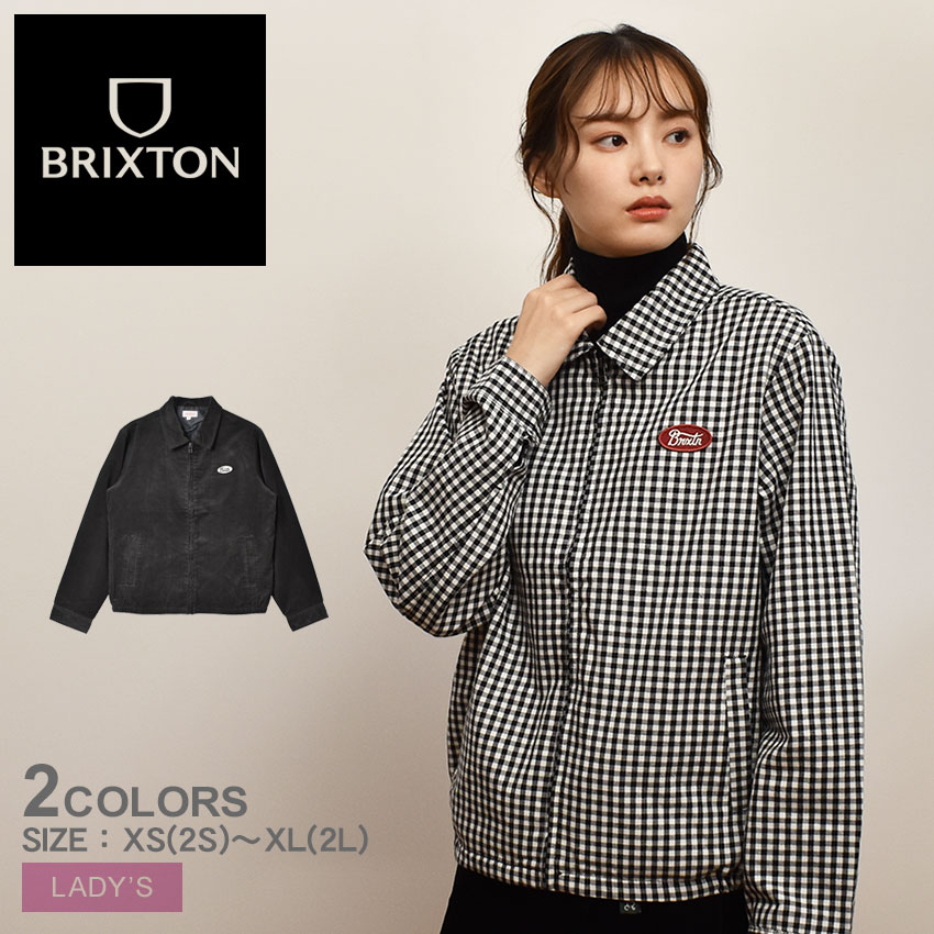 UTOPIA JKT 03289 レディース ウエア ジャケット 長袖 上着 羽織 シンプル ブランド ストリート カジュアル ギンガムチェック コーデュロイ おしゃれ ブラック 黒 チェック グレー