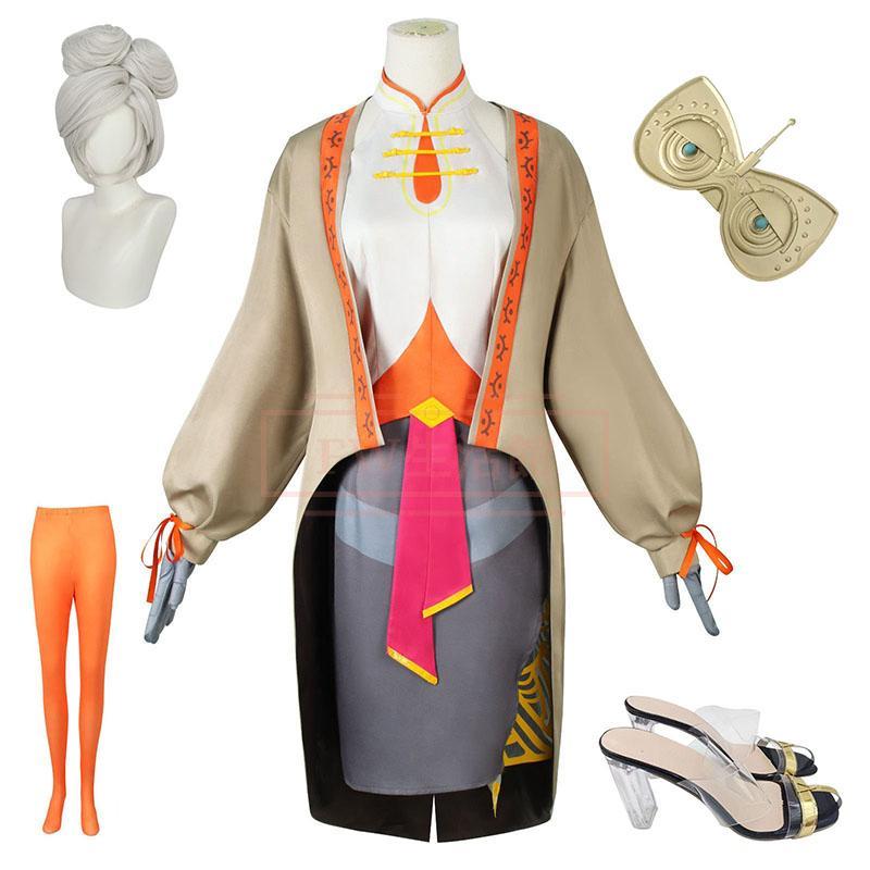 【新品開催 即納】ゼルダ伝説 プルア Purah コスプレ衣装ウィッグ 靴 コスチューム 演出服 アニメ ゲーム ハロウィン cosplay 変装