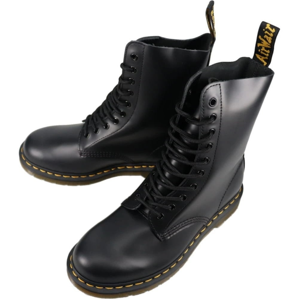 正規品 1490 10 ホール ブーツ STANDARD FIT ブラック BLACK 11857001