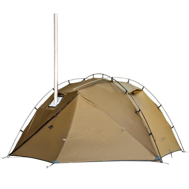 POMOLY Dune Solo ソロテント 軽量ドームテント 薪ストーブテント 20Dシルナイロン 1人用 ソロキャンプ コンパクト収納 アウトドア 登山 ツーリング バイク用 デューンソロ