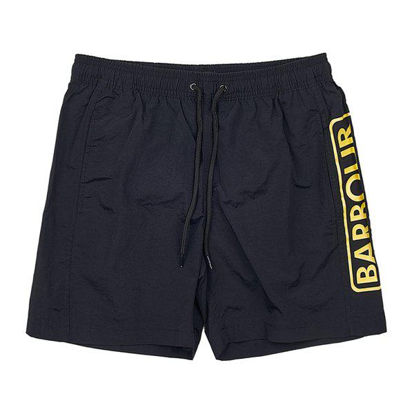 []男性ロゴプリント スイムパンツ MSW0006 BK31 /1