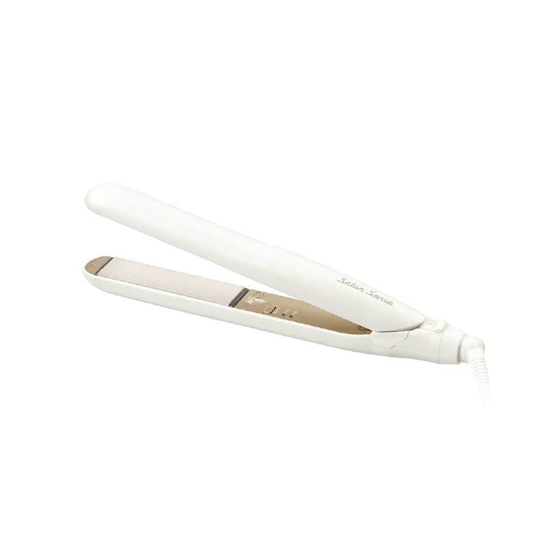 コイズミ　KOIZUMI　マイナスイオン ストレートアイロン Salon Sense サロンセンス 22mm 160℃～200℃ 海外対応 交流(コード)式 ホワイト　KHS-8420/W