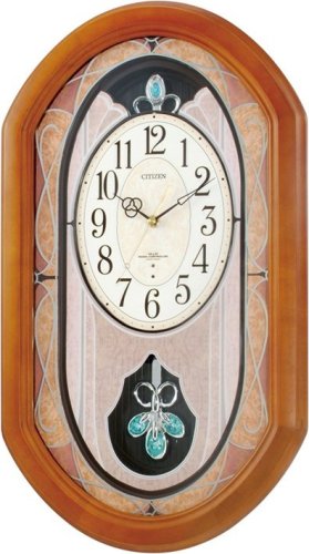 CITIZEN (シチズン) 掛け時計 パルミューズM481 電波時計 毎正時メロディ18曲 4MN481-006
