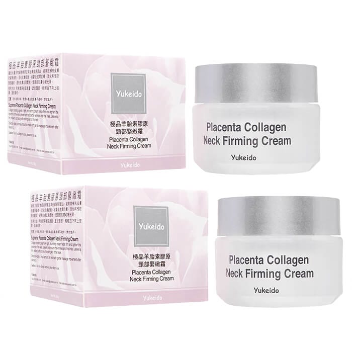 ユケイドー プラセンタコラーゲンネックファーミングクリーム 50g 2本 Placenta Coll