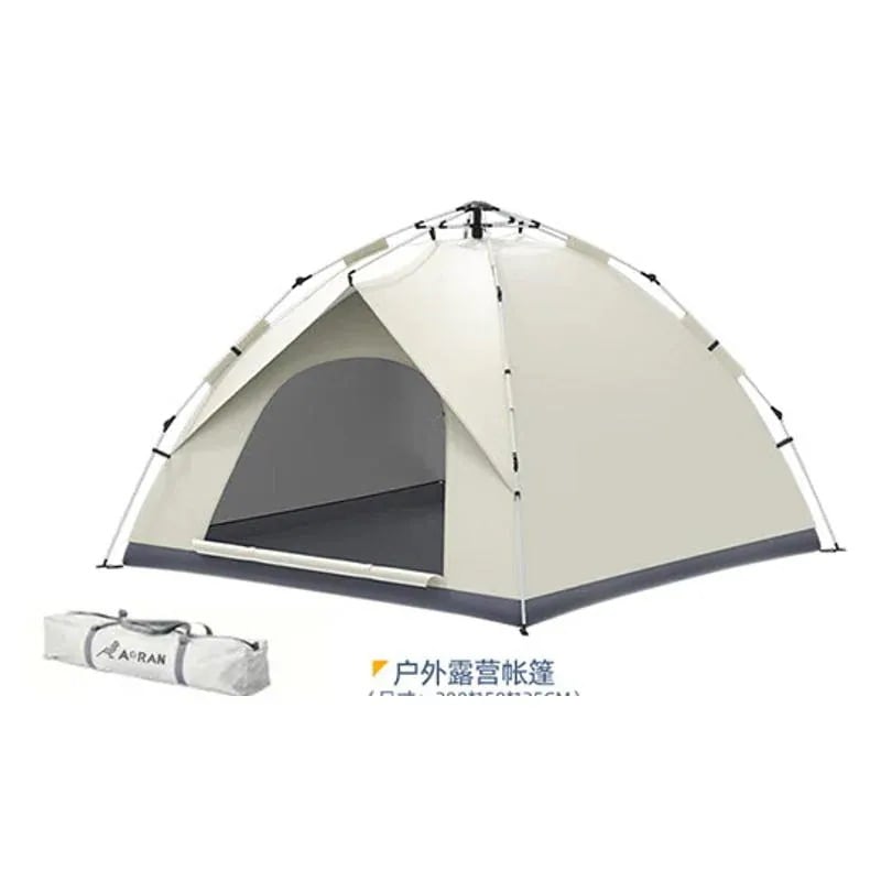 テント アウトドア ワイルド キャンプ 多人数用 全自動 クイックオープン セットアップ不要 防雨日焼け防止 3-4人用 オックスフォード布テント 防雨日焼け防止 2人用 [両開き] ピクニックパ