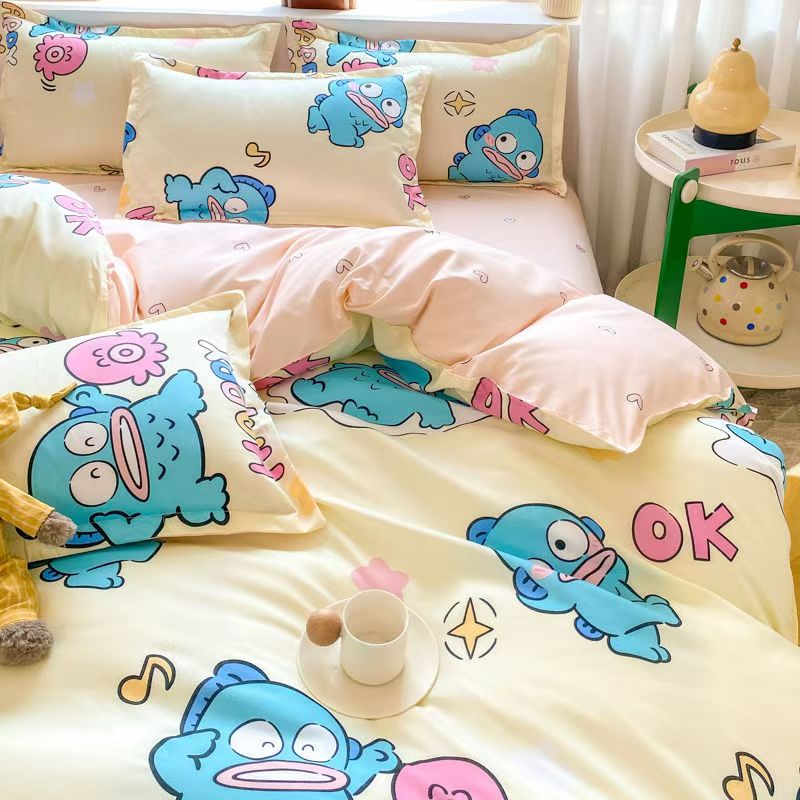 Qoo10] ハンギョドン 布団カバー 可愛い 寝具4 : 寝具・ベッド・マットレス