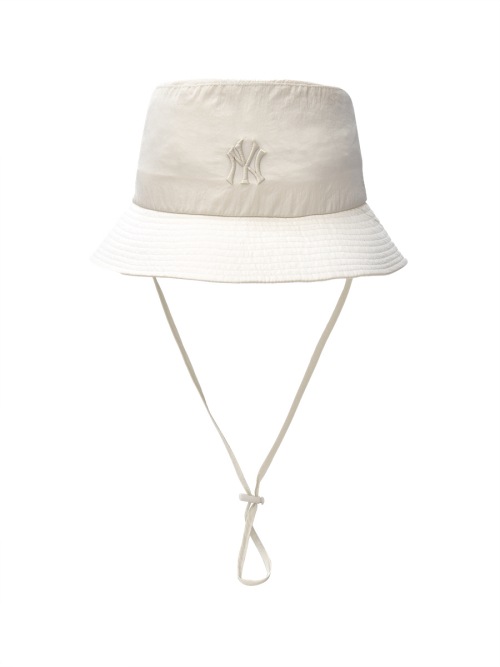 【MLB】 GORPCORE LIGHTWEIGHT NYLON SAFARI BUCKET HAT NY CREAM キャップ 正規品