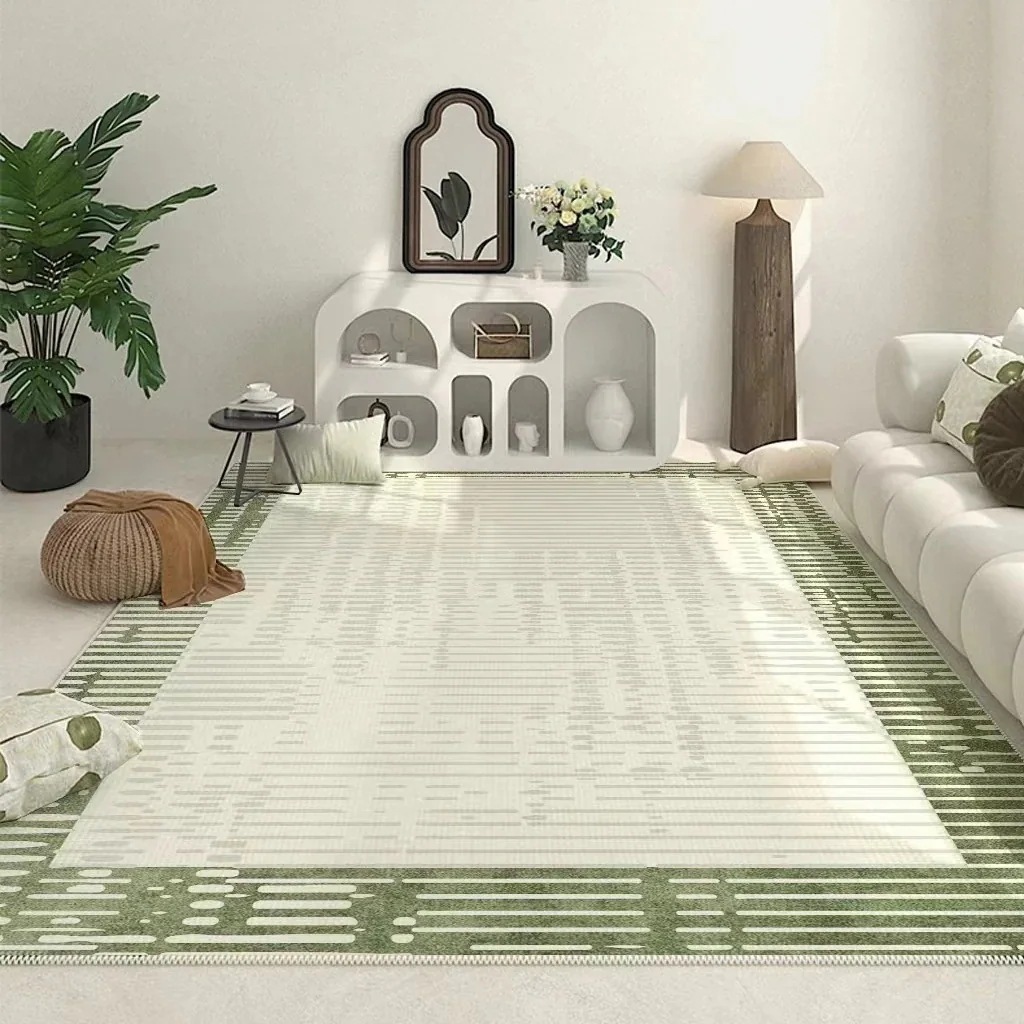 シンプルな部屋 ベッドルーム マット コーヒーテーブル カーペット ベッドサイド リビングルーム ソファ 毛布