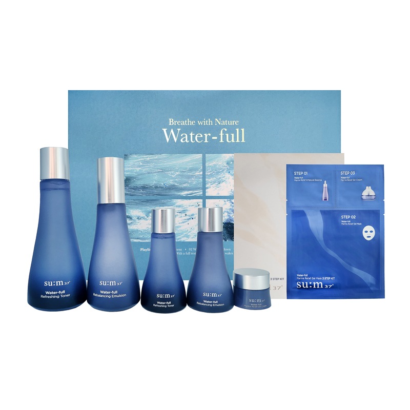 Water-full ウォータープール2種 企画セット(スキン+ローション+クリーム+ジェルマスク)_計6種_サンプル増量