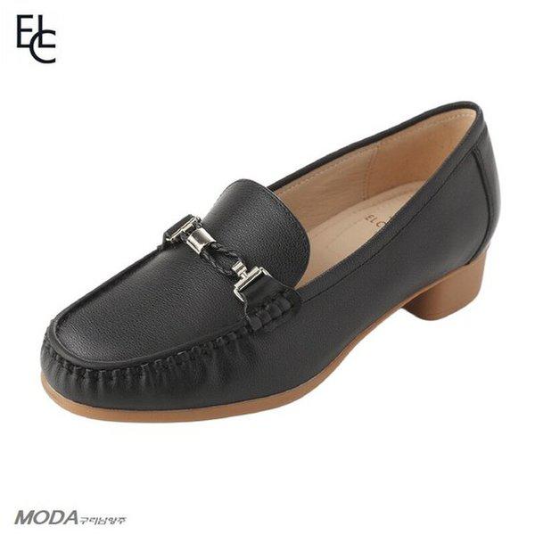 軽量クッションUPヒールローファーソフト女性ローファー1XWC10XS_GN