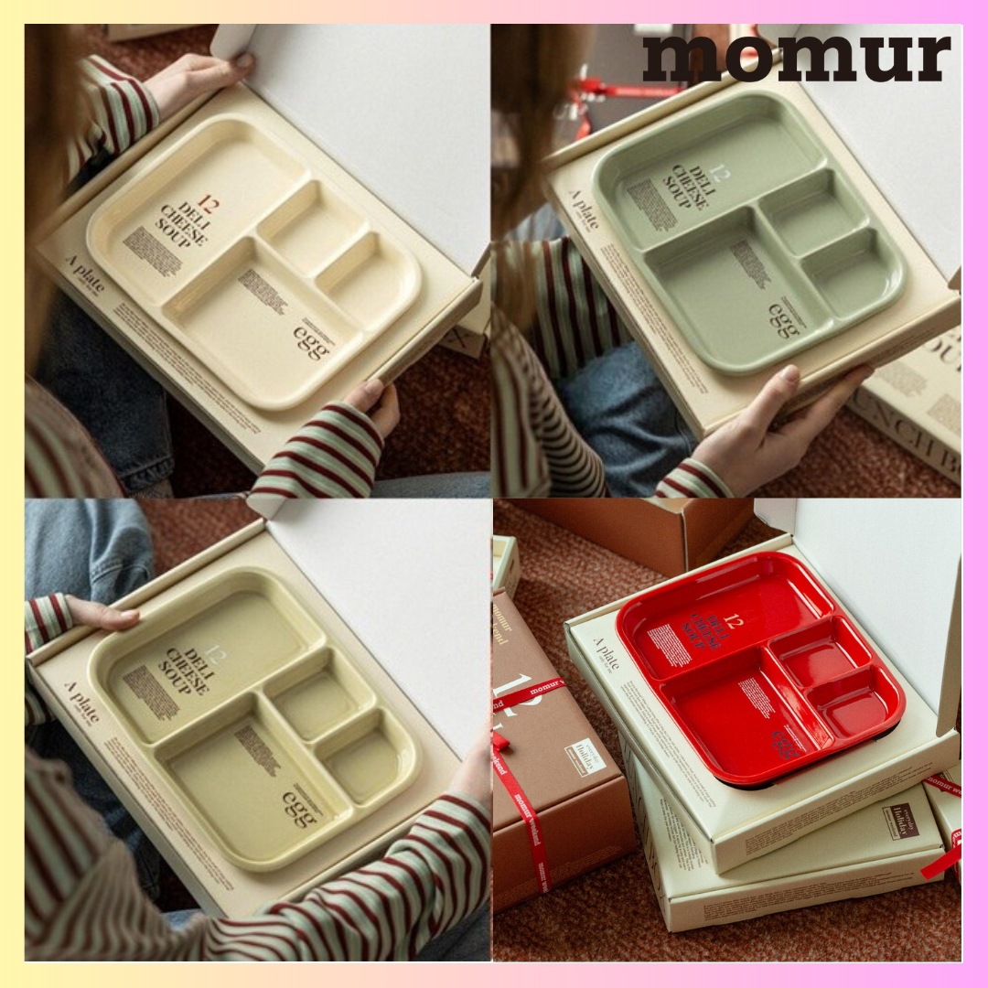 [momur weekend] ホリデーセラミックプレート 4カラー + FREE OMAKE 食器プレート 仕切りプレート 陶器プレートランチプレートセラミックプレート子供用にも人気