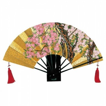 日本製（MADE IN JAPAN） 飾り扇 桜 （箱/立て付） 5503
