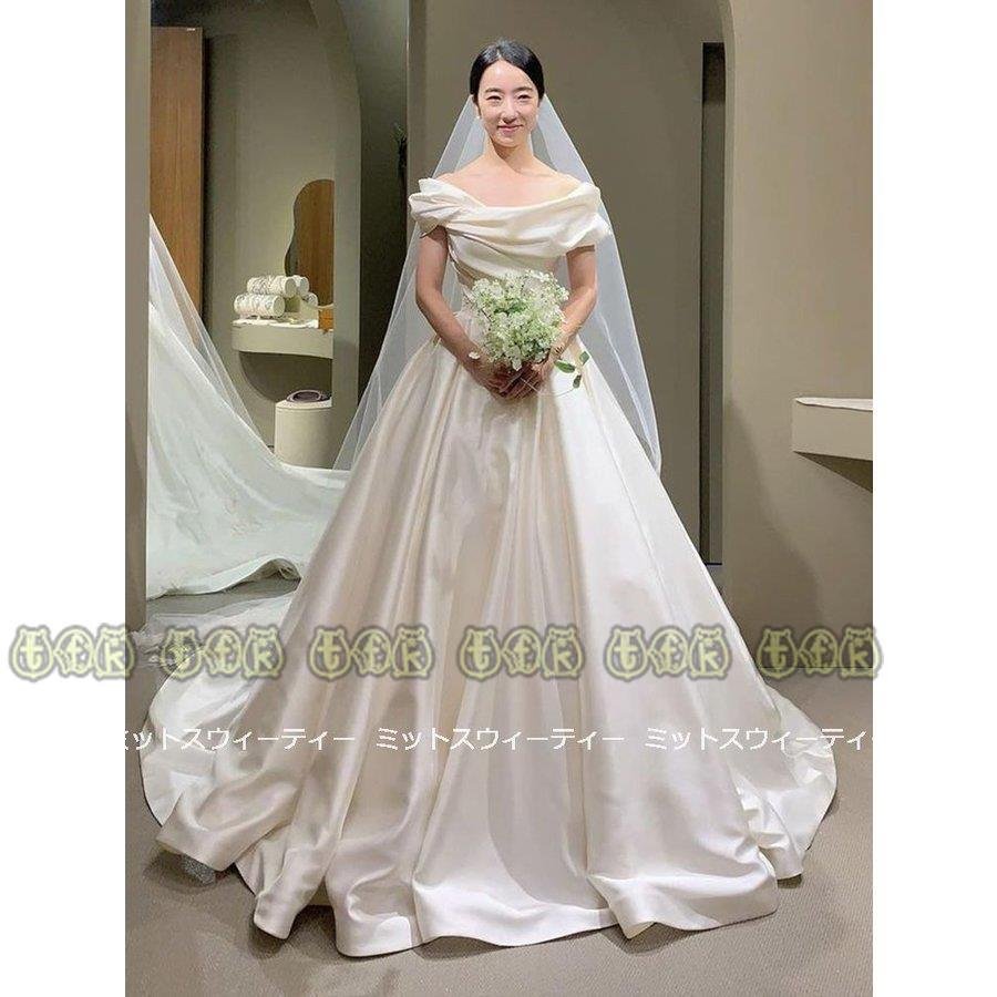 ウェディングドレス ロングドレス 花嫁 ウエディングドレス イブニングドレス 披露宴 二次会 結婚式 13,878円