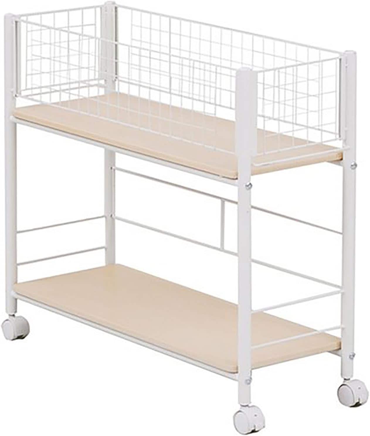 山善 YAMAZEN 押入れ収納ラック キャスター付き 幅20 ナチュラルメイプル/アイボリー OSR-7520NM/IV