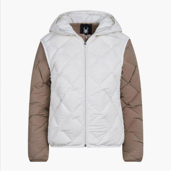 パディングPQF SPJWCNDJ352W-OWHレディース2IN1ダウンジャケット