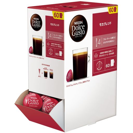 ネスカフェ ドルチェ グスト 専用カプセル モカブレンド 60P,箱,レギュラーコーヒー,ブラックコーヒー,ポッド