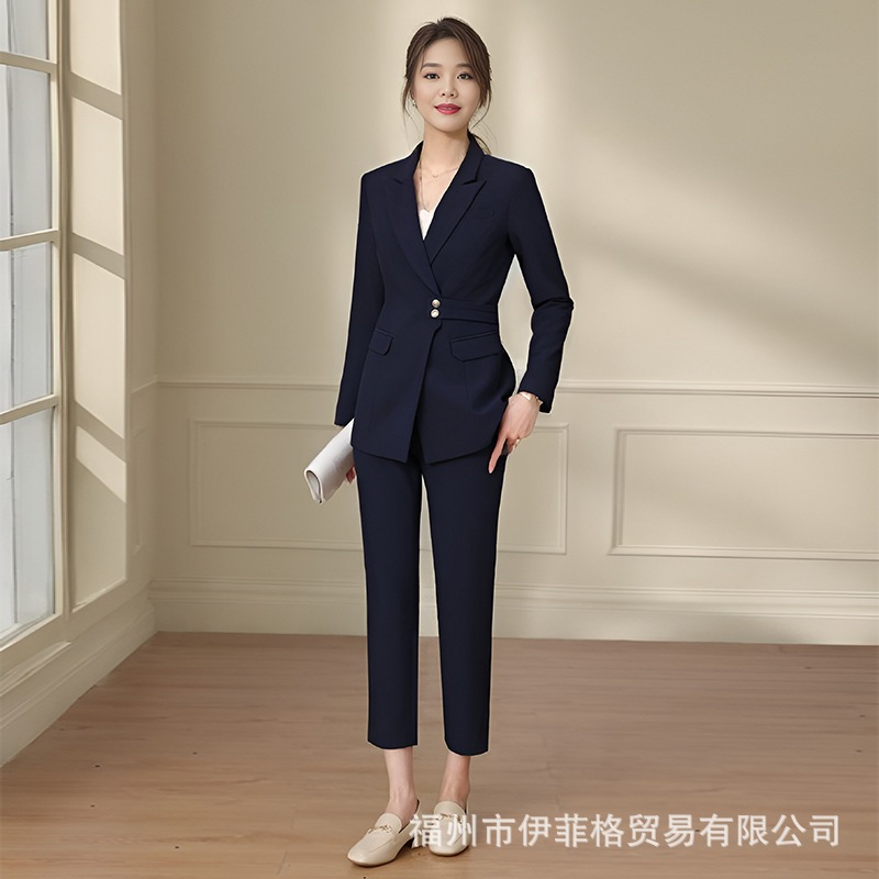 プロフェッショナルスーツ 女性用 2024春 ファッション スーツ ジャケット ホワイトカラー 弁護士 営業 作業服