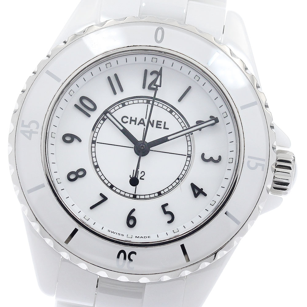 シャネル CHANEL H5698 J12 白セラミック クォーツ レディース 良品 _946756【中古】