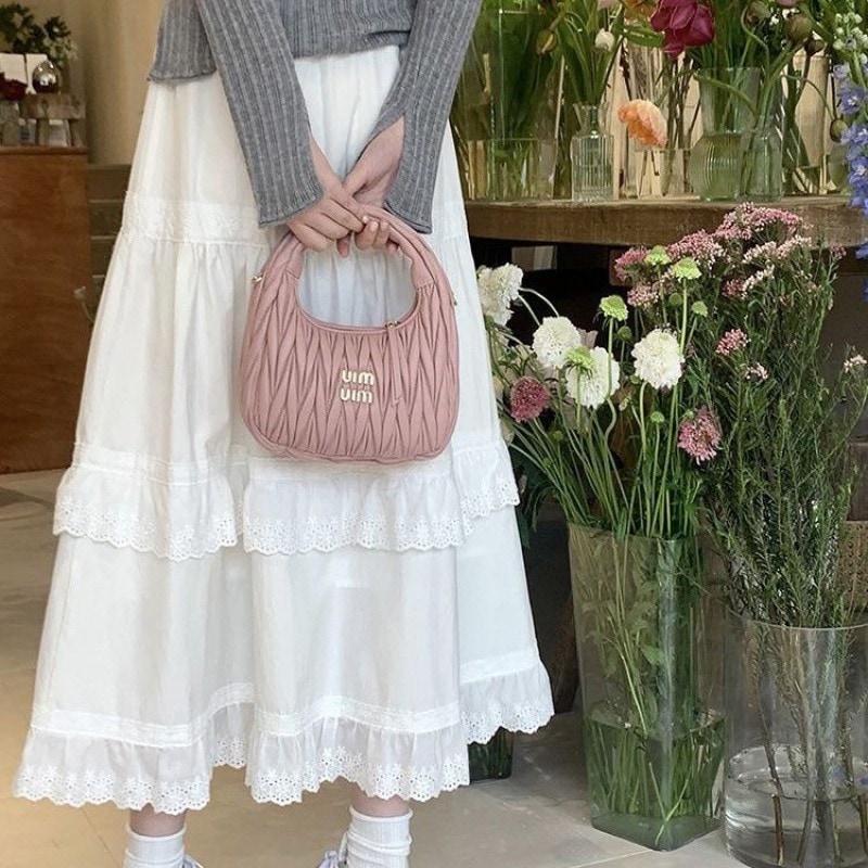 【1つ買うと10つ無料】秋と冬の女性のためのロマンチックで穏やかなレースの長いスカート汎用の気質ホワイトケーキスカートスリム ラインスカート