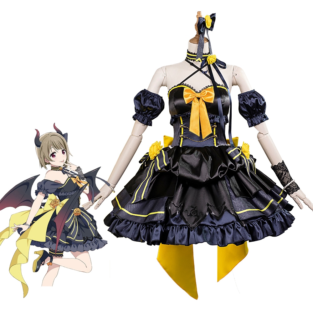 中須かすみ 虹ヶ咲学園スクールアイドル同好会 コスプレ衣装　天使と悪魔からの招待状　 イベント対応 公式再現