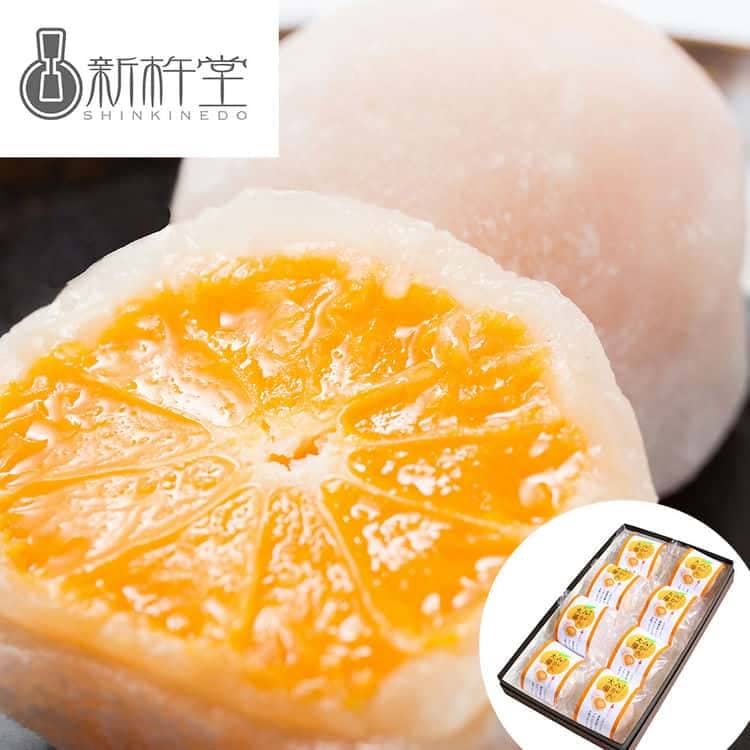 岐阜「新杵堂」 まるごとみかん大福 8個入り 離島は配送不可 3460066 お歳暮 お中元 お土産 ご進物 ギフト 贈り物に最適