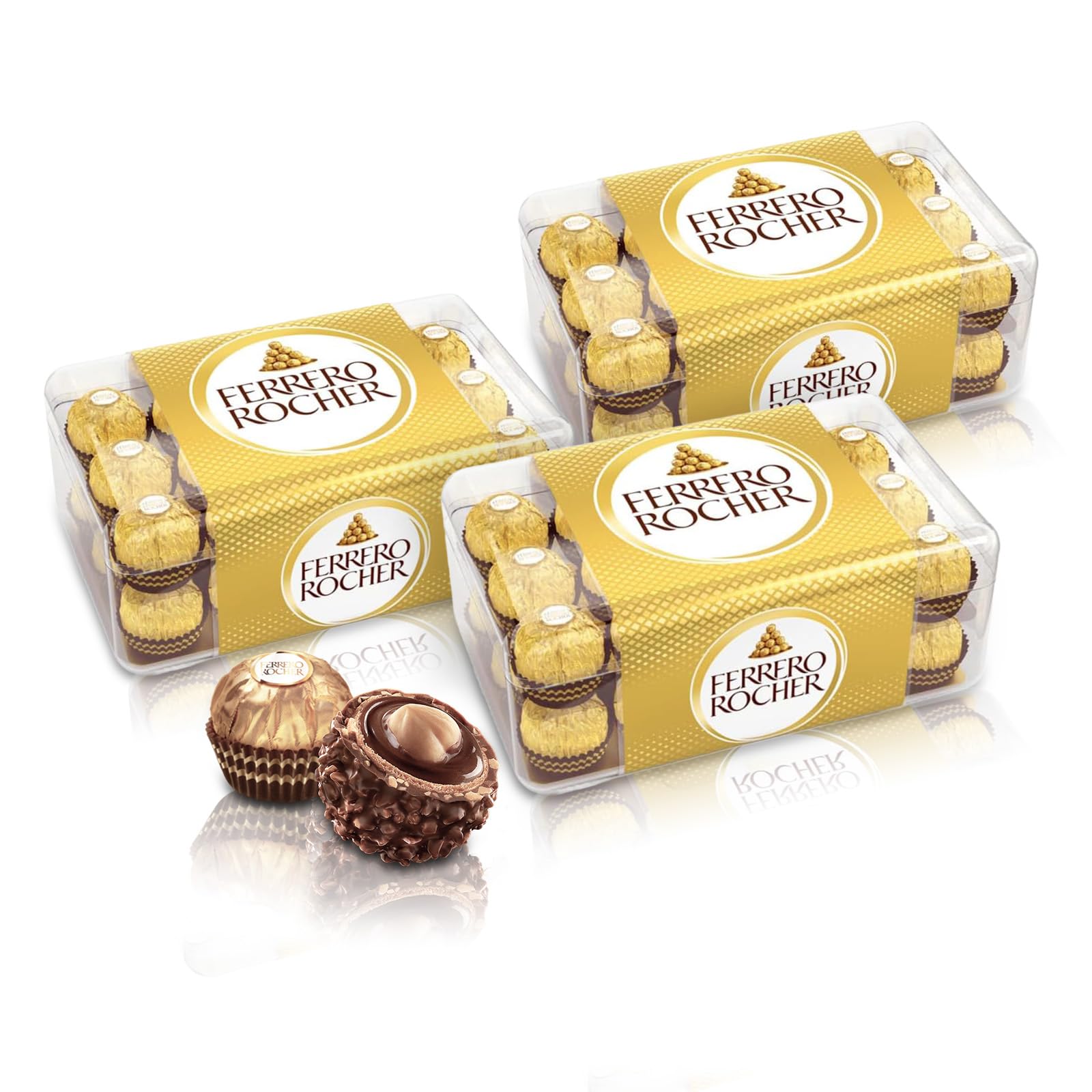 チョコレート フェレロ ロシェ Ferrero Rocher バレンタイン お年賀 チョコ プレゼント お菓子 ギフト 人気 おしゃれ 手土産 詰め合わせ まとめ買い 大容量 ヘーゼルナッツ ミルクチ