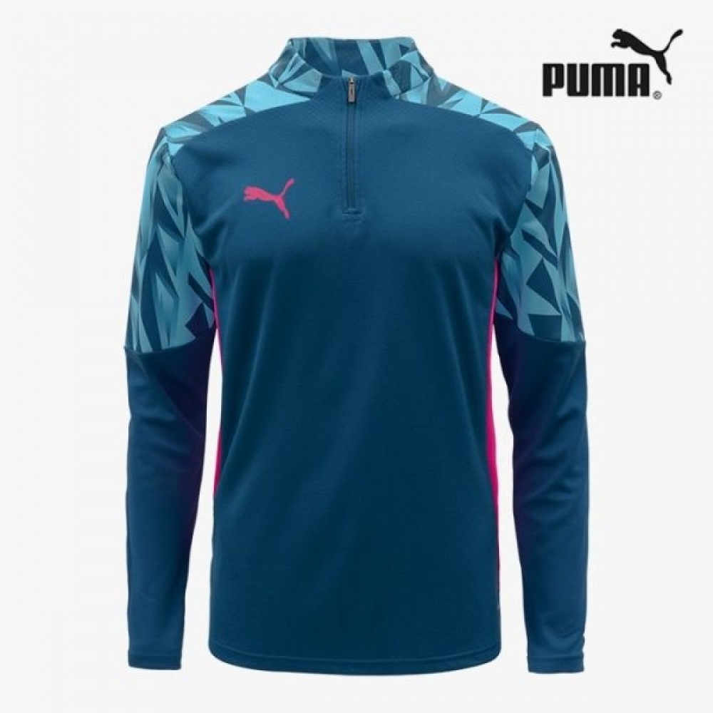 プーマガレリアプーマロングスリーブ T シャツインディビジュアルファイナル 1/4 ジップトップ