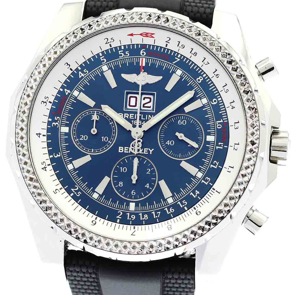 ブライトリング BREITLING A44362 ベントレー 6.75 クロノグラフ 自動巻き メンズ 保証書付き_877049【中古】