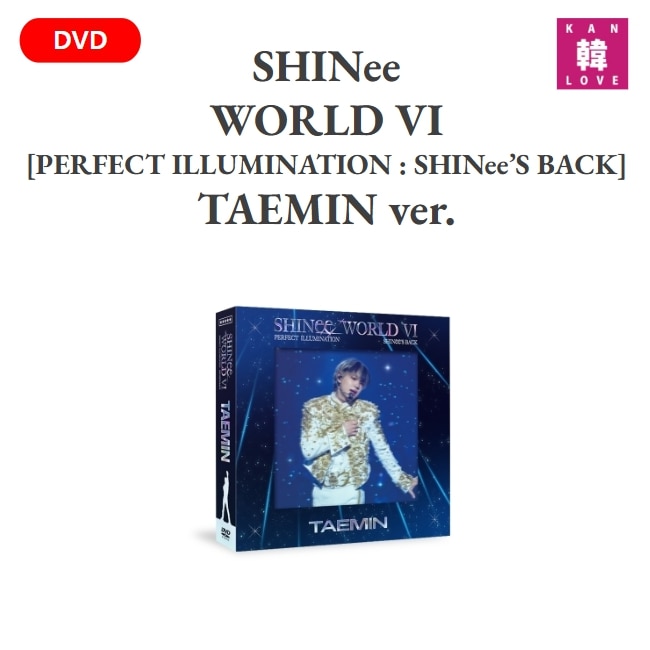 SHINee WORLD VI [PERFECT ILLUMINATION : SHINee’S BACK] DVD TAEMIN ver. シャイニ 公式 韓国チャート反映 /生写真
