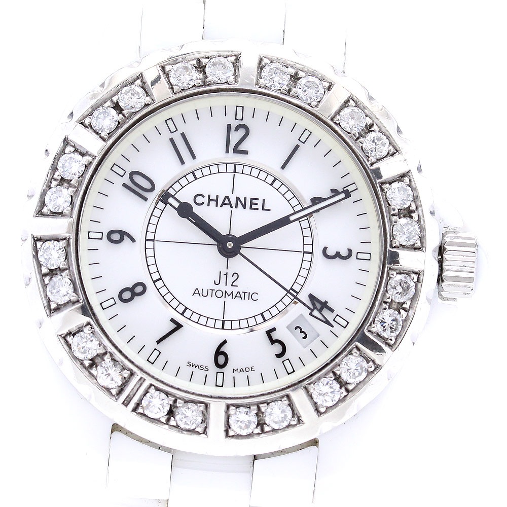 シャネル CHANEL H0970 J12 38MM アフターダイヤベゼル 自動巻き メンズ _838746【中古】