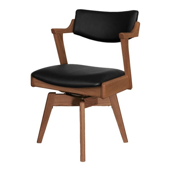 筑波産商 YUME2 205 回転式 セミアームチェア WBNR/BK メーカー直送 29,297円